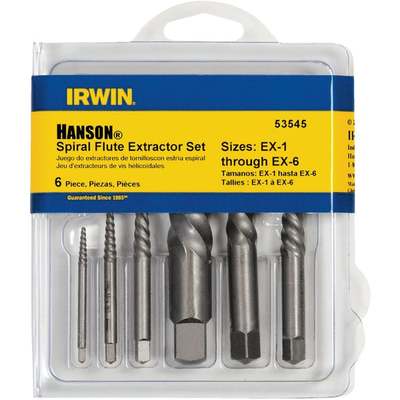 6PC SCREW EXTRACTOR SET