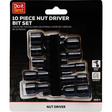 10PC MGNTC NTDRV BIT SET