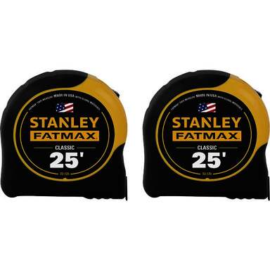 2PK 25FT TAPE MEASURES