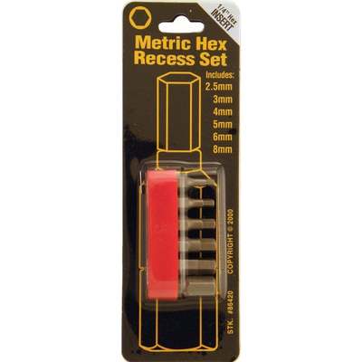 6PC HEX BIT SET