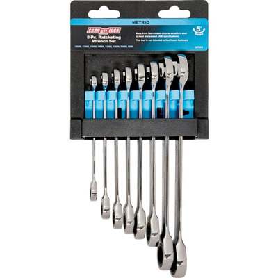 8-PC METRIC RATCH COMBI WRENCH