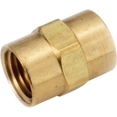 1/8 COUPLING YLW BRASS