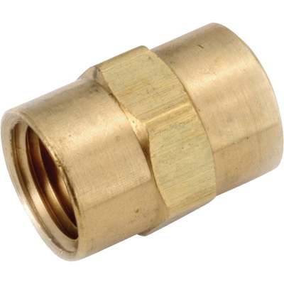 1/2 COUPLING YLW BRASS