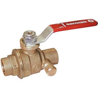 1/2"BALL VALVE W/ WASTE