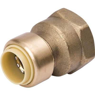 ProLine 1/2 In. x 3/4 In. FPT Brass Push Fit Adapter