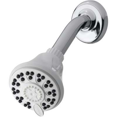 WHITE 4-SET SHOWERHEAD