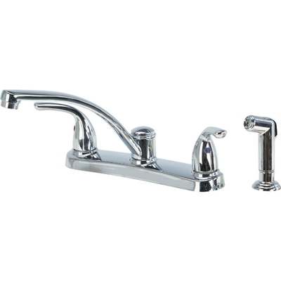 CHR KTCHN FAUCET W/SPRY