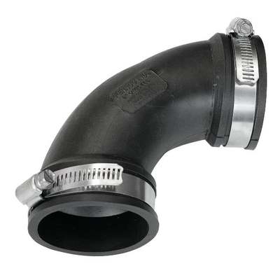 Fernco Flexible 3 In. 90 Deg. Flexible Repair PVC Sewer & Drain Elbow (1/4