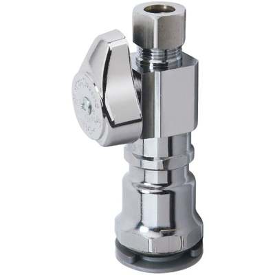 3/8C QT Straight Stop Valve PC