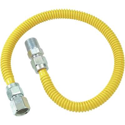 Dormont 1/2 In. OD x 36 In. Coated Stainless Steel Gas Connector, 1/2 In.