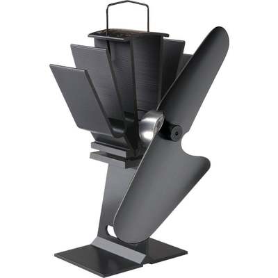 ECOFAN 8IN BLACK WOOD STOVE FAN