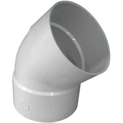 6" S&D 45D PVC ELBOW