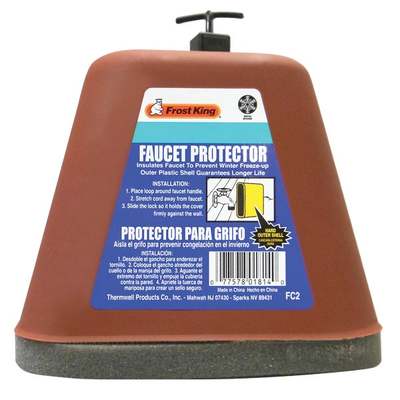 BROWN PLASTIC FAUCET COVER