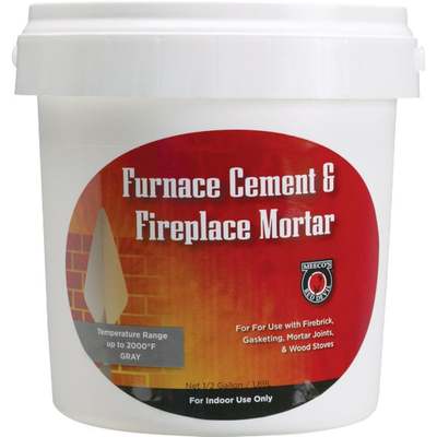 Meeco's Red Devil 1/2 Gal. Gray Furnace Cement & Fireplace Mortar