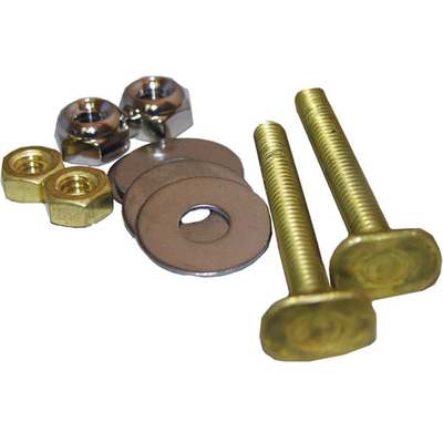 LASC 2-1/4 BRASS TOILET BOLT SET