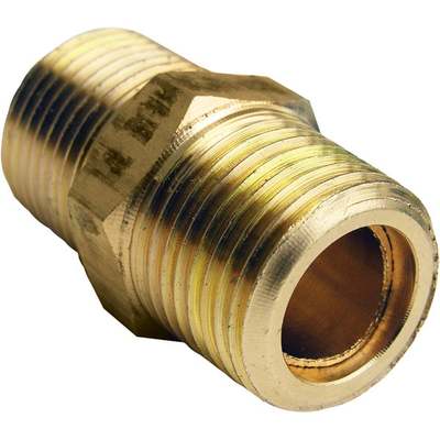 3/8 MIP BRASS HEX NIPPLE