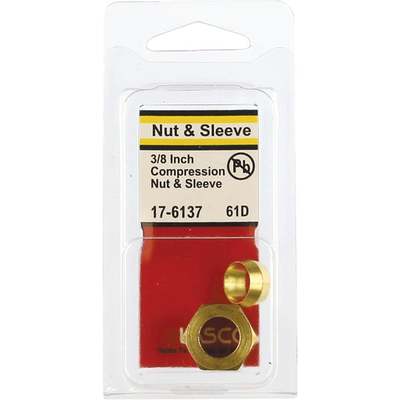 COMPRESSION NUT/SLEEVE 3/8"