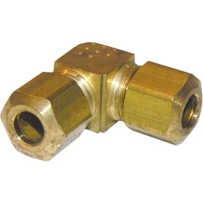 1/4" 90 DEG COMP BRASS ELBOW