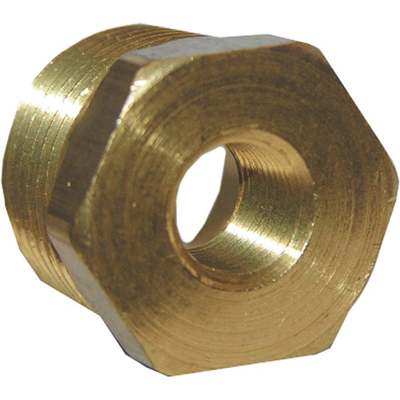 3/8MX1/4F BRASS HEX BUSH