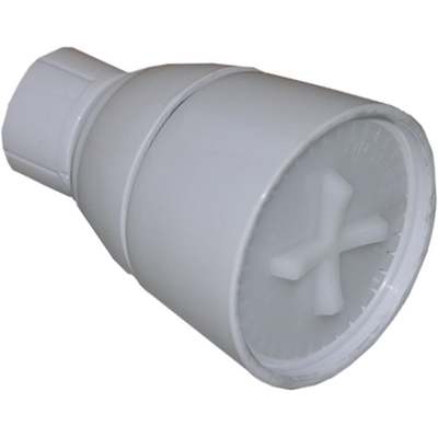 WHITE PLASTIC SHOWER HEAD