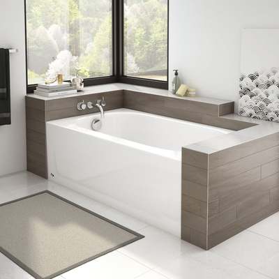54" WHT L/H BATHTUB