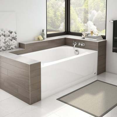54" WHT R/H BATHTUB