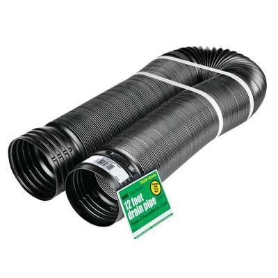 Amerimax 4 In. X 12 Ft. Expandable Solid Drainage Pipe