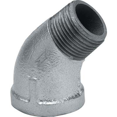 3/8" 45D GALV ST ELBOW