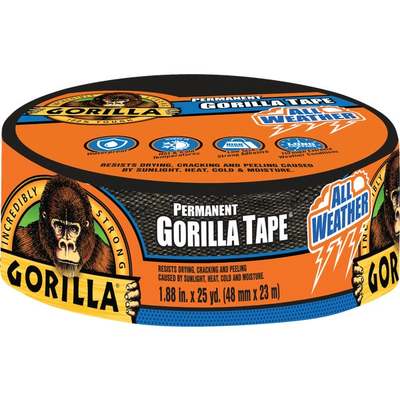 Gorilla 1.88 In. x 25 Yd. All Weather Repair Tape, Black