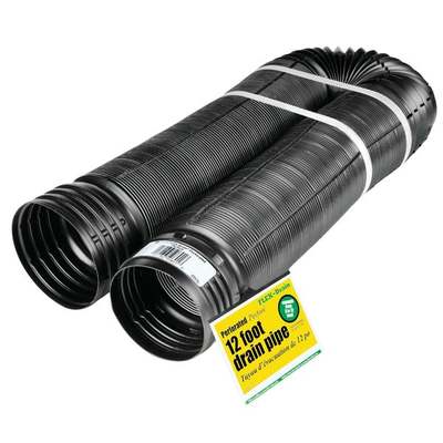 Amerimax 4 In. X 12 Ft. FLEX-Drain Expandable Perforated Drainage Pipe