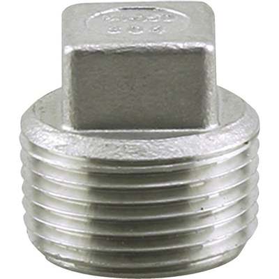 3/4" 304SS SQ HD PLUG