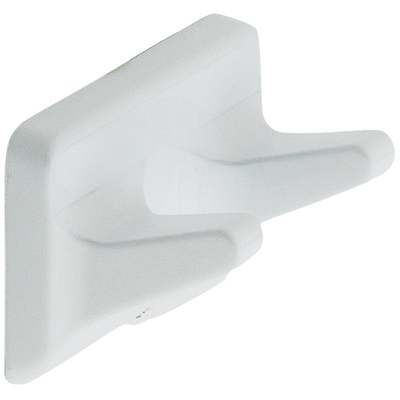 WHITE DOUBLE ROBE HOOK