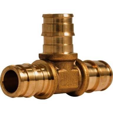 1/2" BRSS PEX A BARB TEE