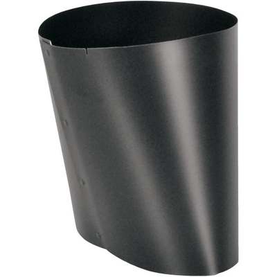7" TO 6" OVAL REDUCER BLACK