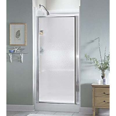SILVER HINGED SHWR DOOR