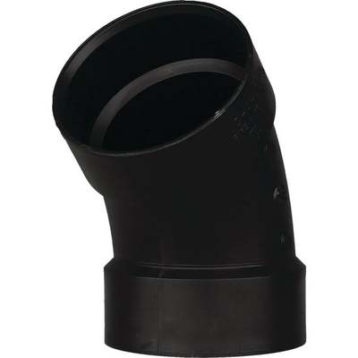 1-1/2" ABS 45DEG SANIT ELBOW