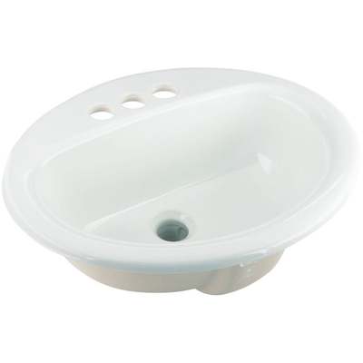 WHITE LAV BOWL OVAL*************