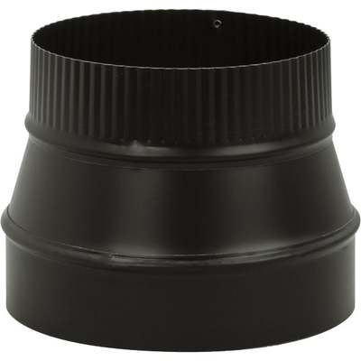 Imperial Single Wall 8 In. - 7 In. 24 ga Black Reducer