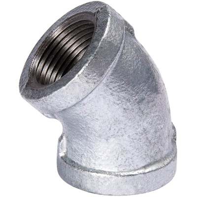 1/4" 45D GALV ELBOW