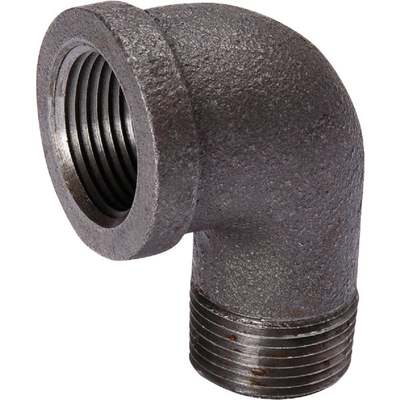 3/8" 90D BLK STRT ELBOW