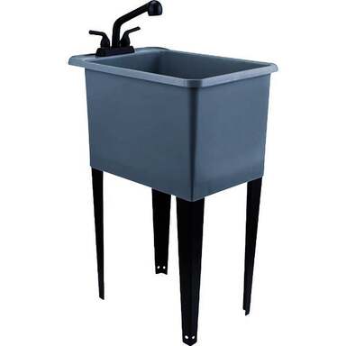 16G GREY UTILITY SINK