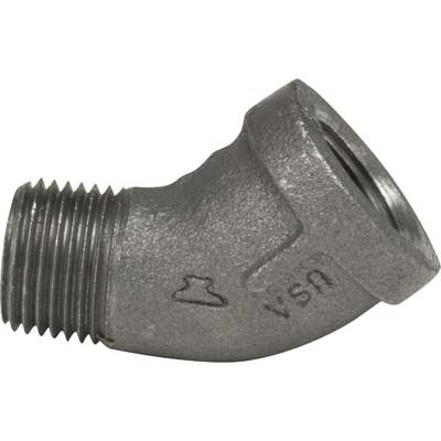 1/2" 45D BLK ST ELBOW