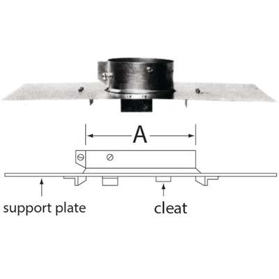 4" GAS VENT PIPE SUPPORT