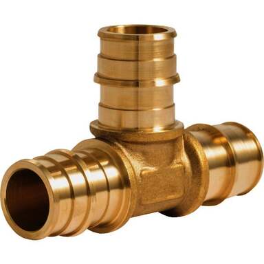 3/4" BRSS PEX A BARB TEE