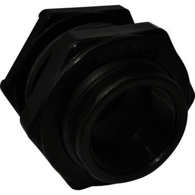1" PP BULKHEAD FITTING