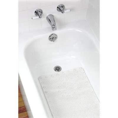 WHITE FOAM BATH MAT