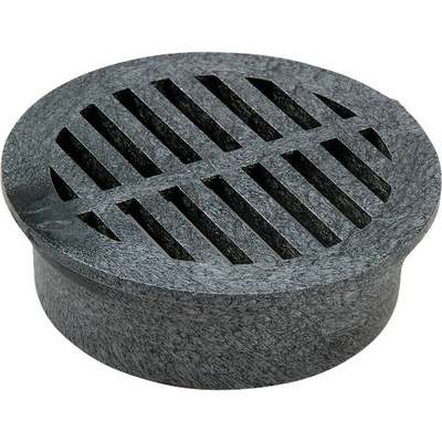 3" BLACK ROUND GRATE