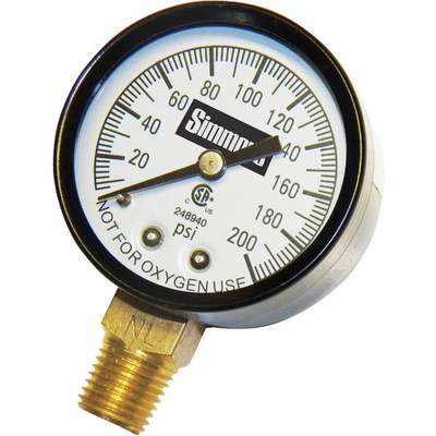 0-200 PSI PRESSURE GAUGE