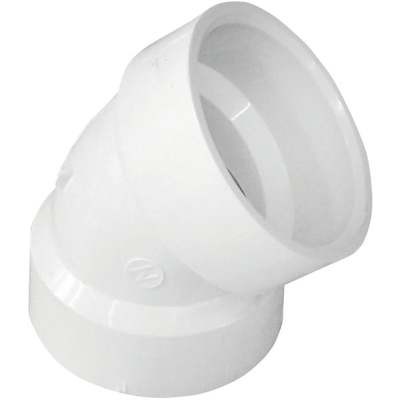 1-1/2" 45D PVC-DWV ELBOW