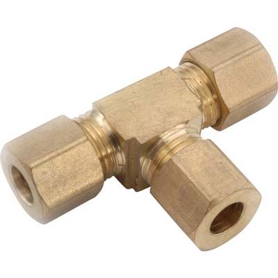 Anderson Metals 1/2 In. Compression Brass Tee